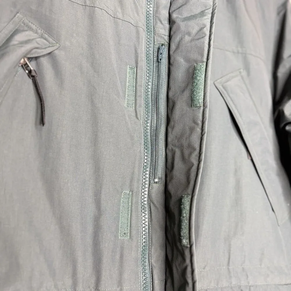 L.L. Bean Men’s Jacket Size L Green Coat Parka Polartec Hooded Thinsulate
